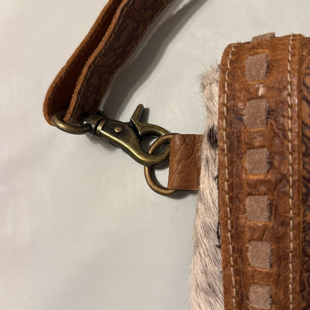 Myra Bag Brown and Black Crossbody Bag - Picture 10 of 11